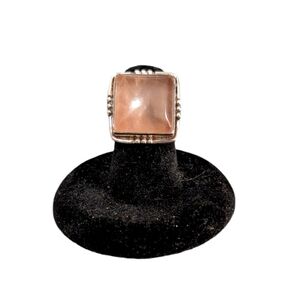 Rose Quartz Sterling Silver Ring